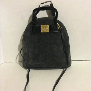 Nina ricci grey pony fur / leather satchel bag